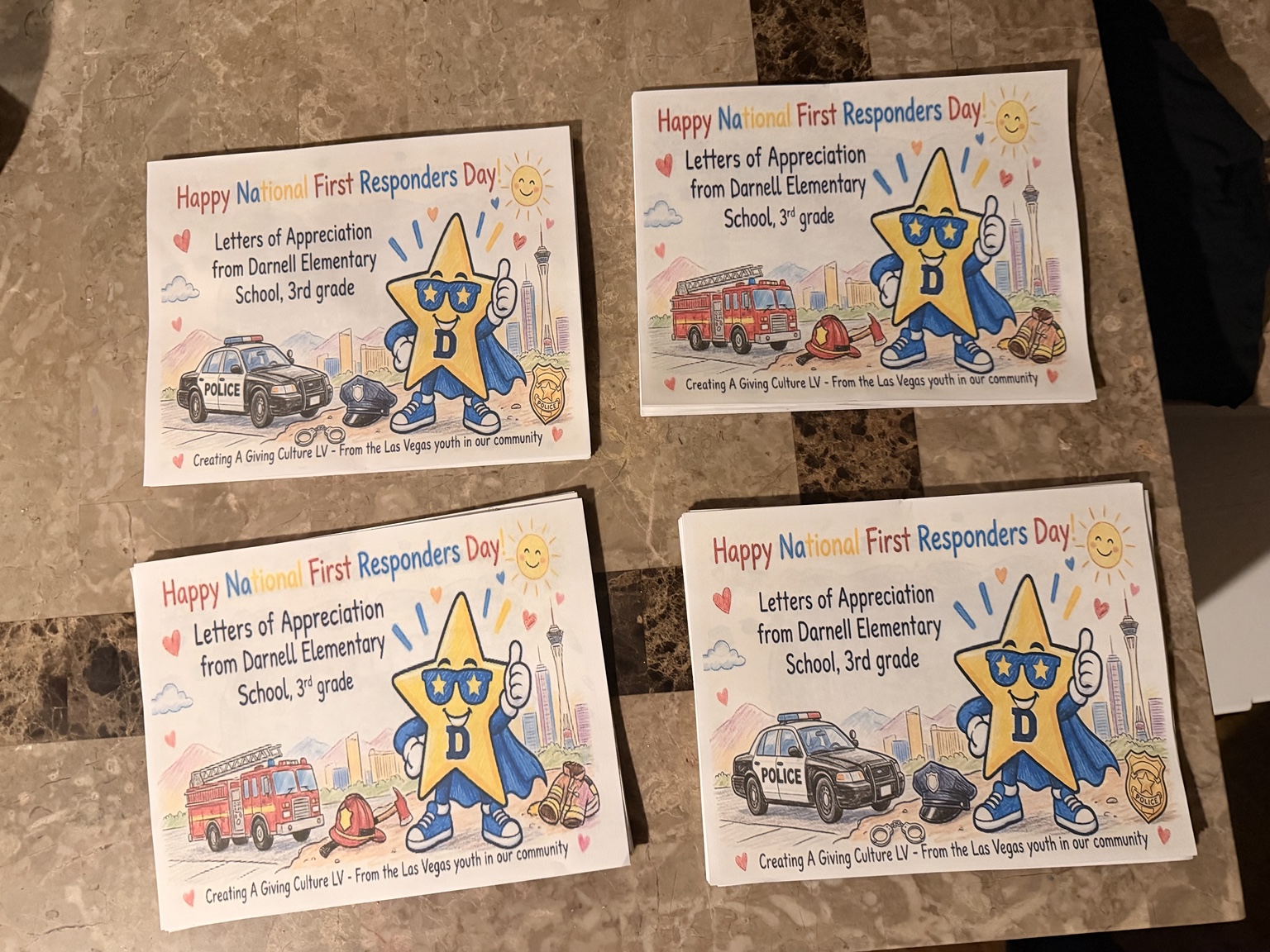 Student thank-you letters and first responder appreciation project, photo 9