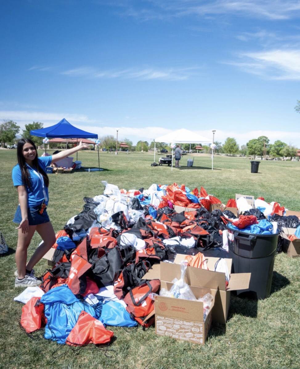 Donated items gathered for Creating a Giving Culture LV service projects