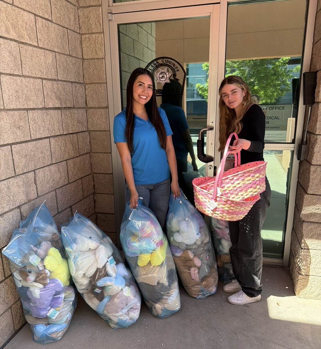 Creating a Giving Culture LV delivering donated Easter bunnies with a community partner
