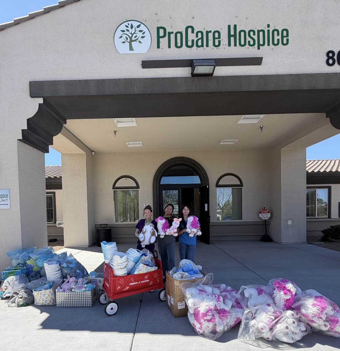 Easter bunnies delivered to ProCare Hospice for children in hospice